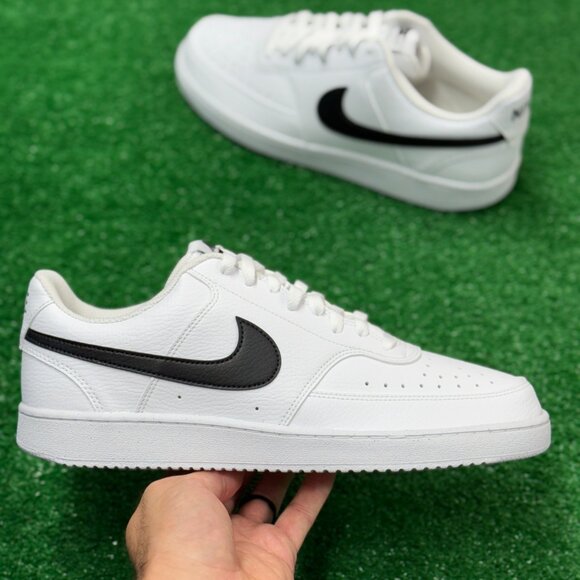 Nike Court Vision Low Next Nature White Black Mens DH2987-101 NEW Multi Sz - Picture 1 of 4